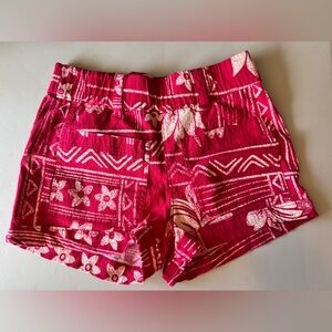Free People Red Combo Printed Mini Shorts - XS